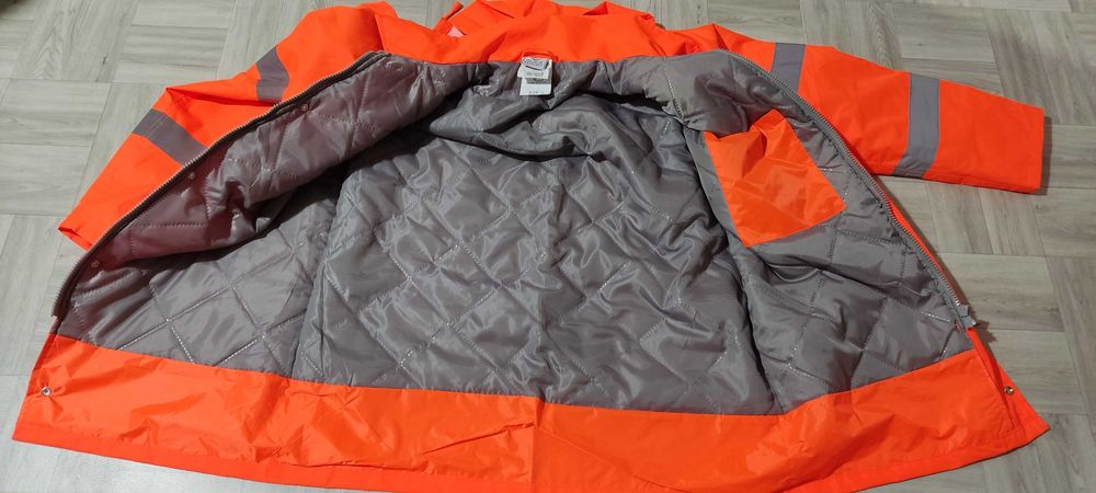р52-54 Тепла робоча куртка Спецодяг чоловіча Водостійка Сигнальна