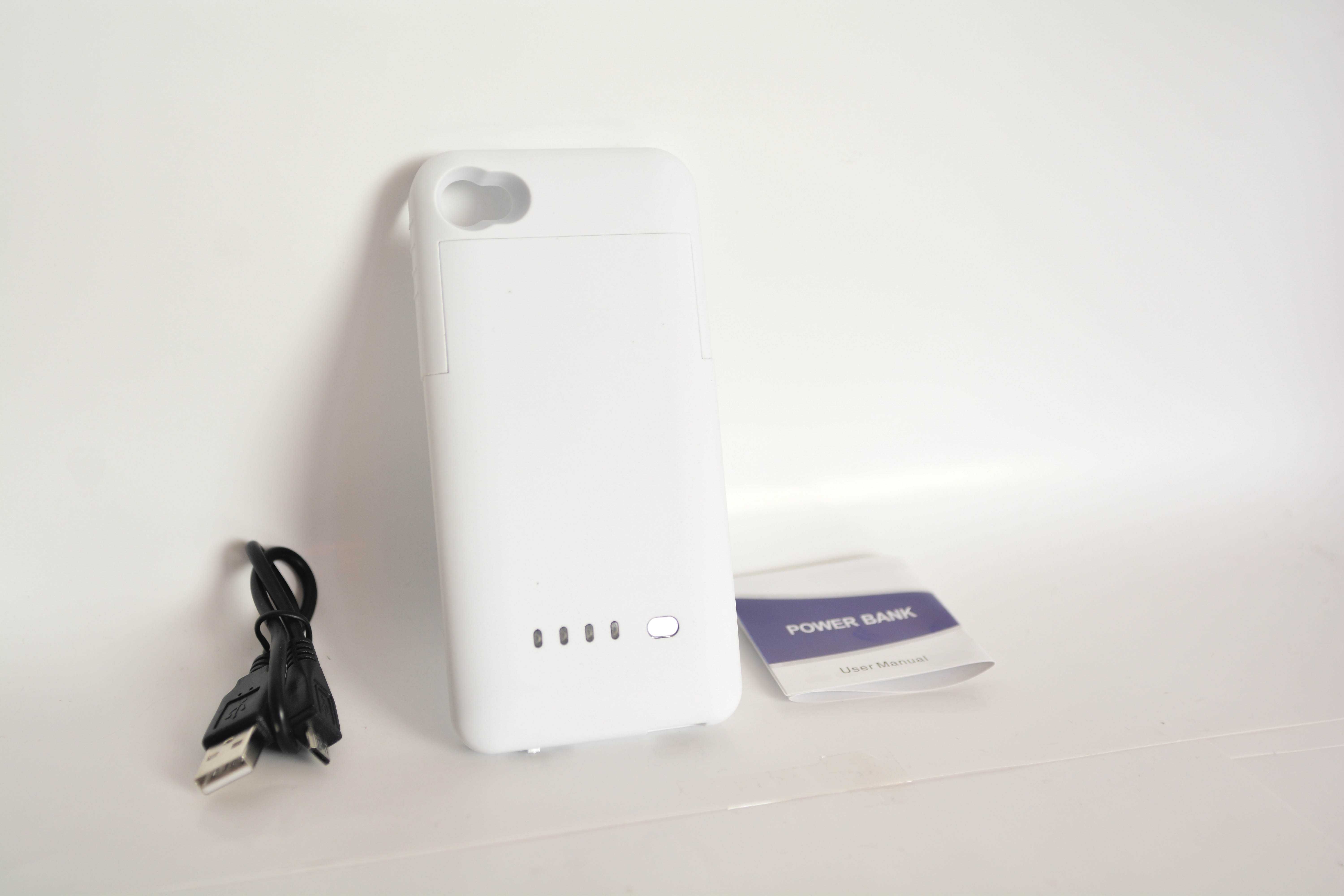  Capa Powerbank 1900mAh iPhone 4 / 4s Branco ou Preto NOVO