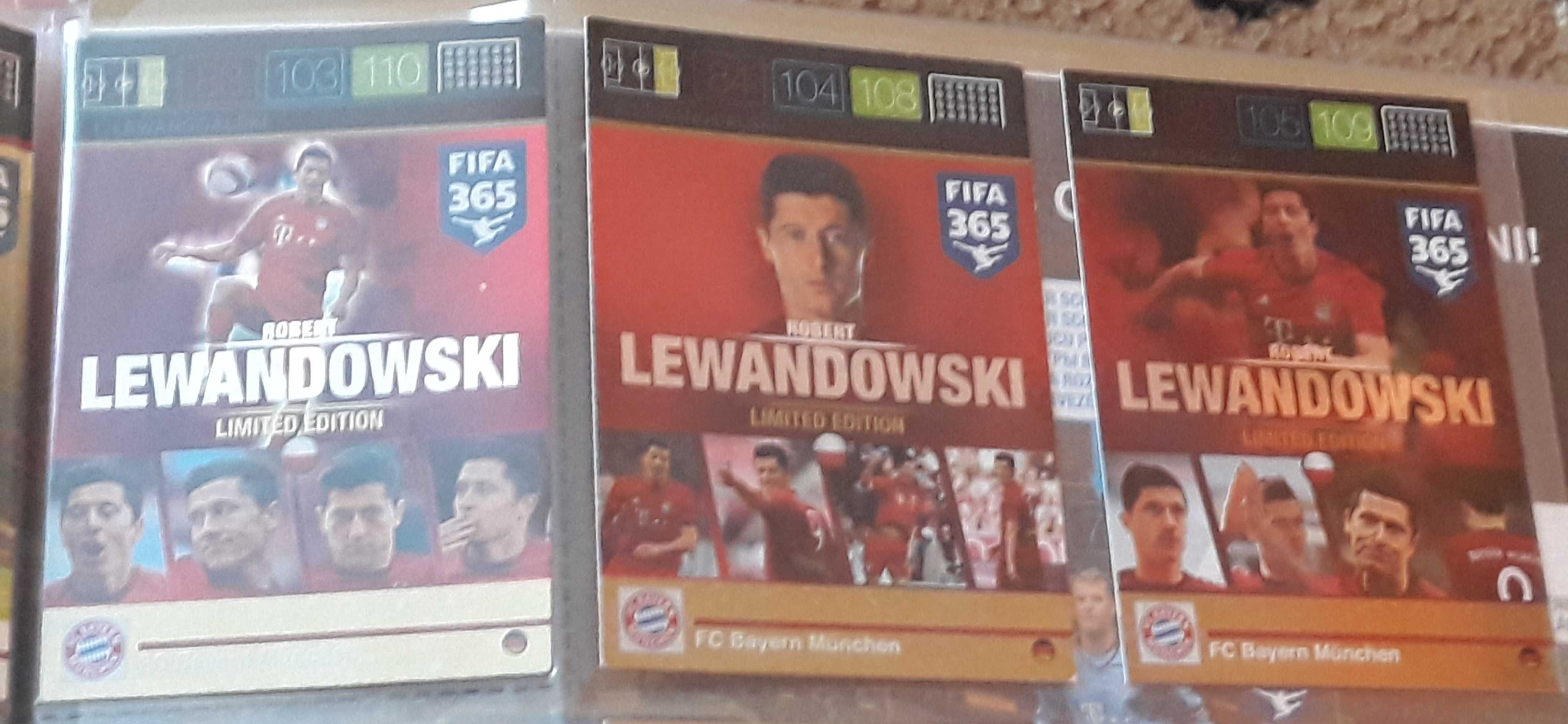 Karty Robert Lewandowski FIFA 365 Panini