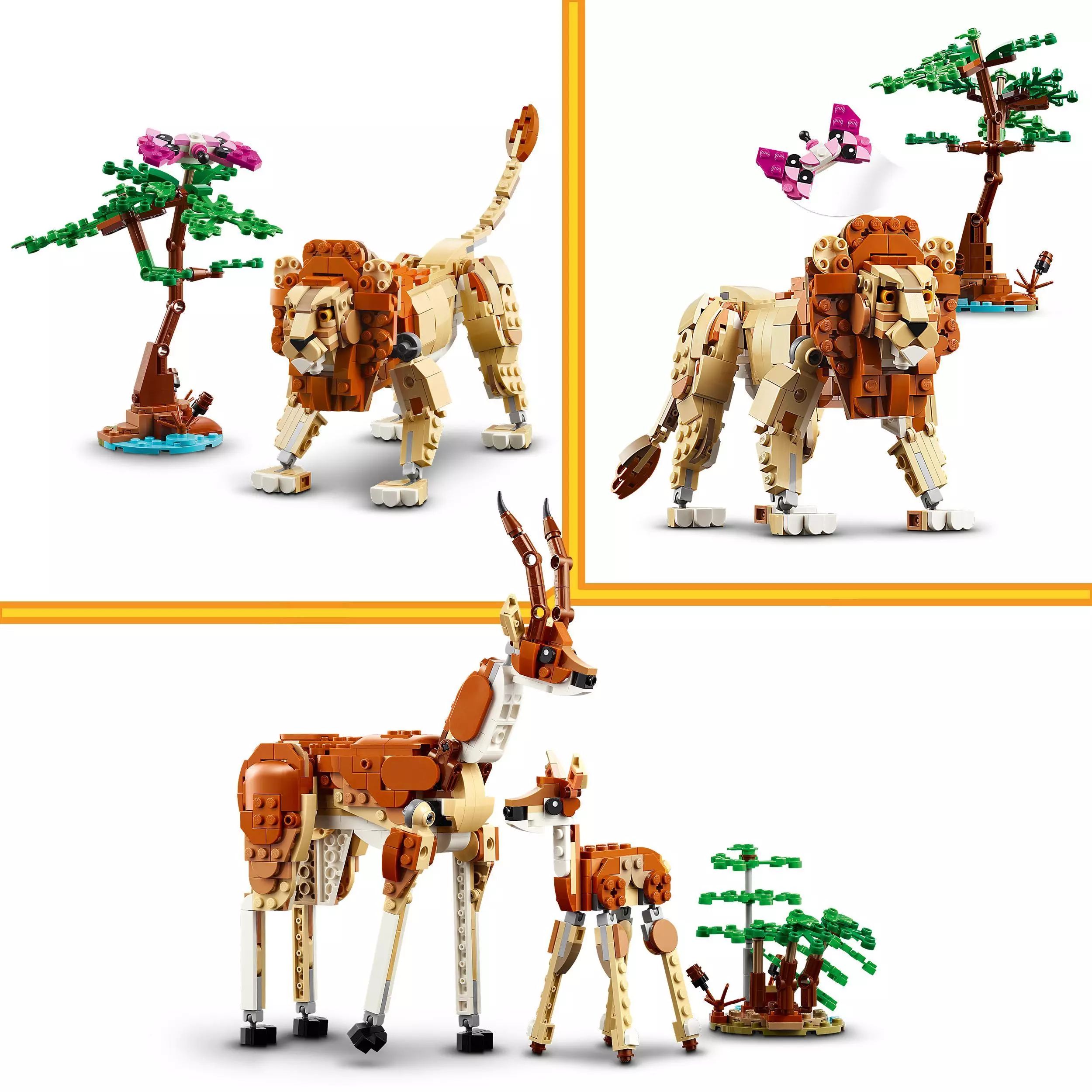 LEGO Creator 3 w 1 Dzikie zwierzęta z safari 31150