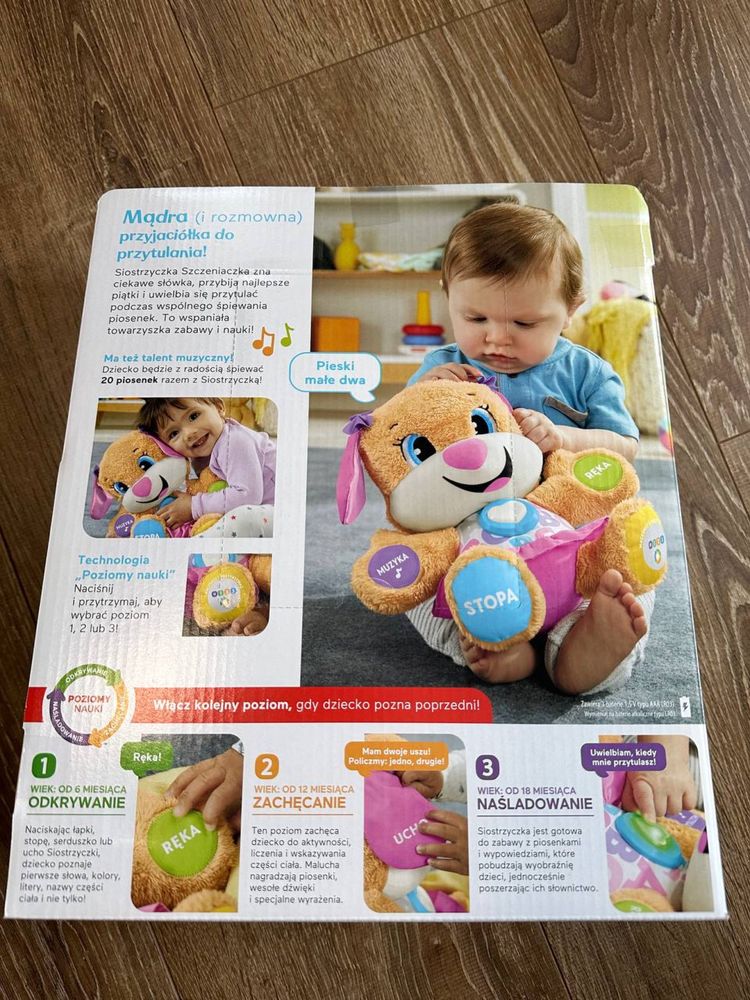 Fisher-Price, Siostrzyczka Szczeniaczka, zabawka interaktywna, polski