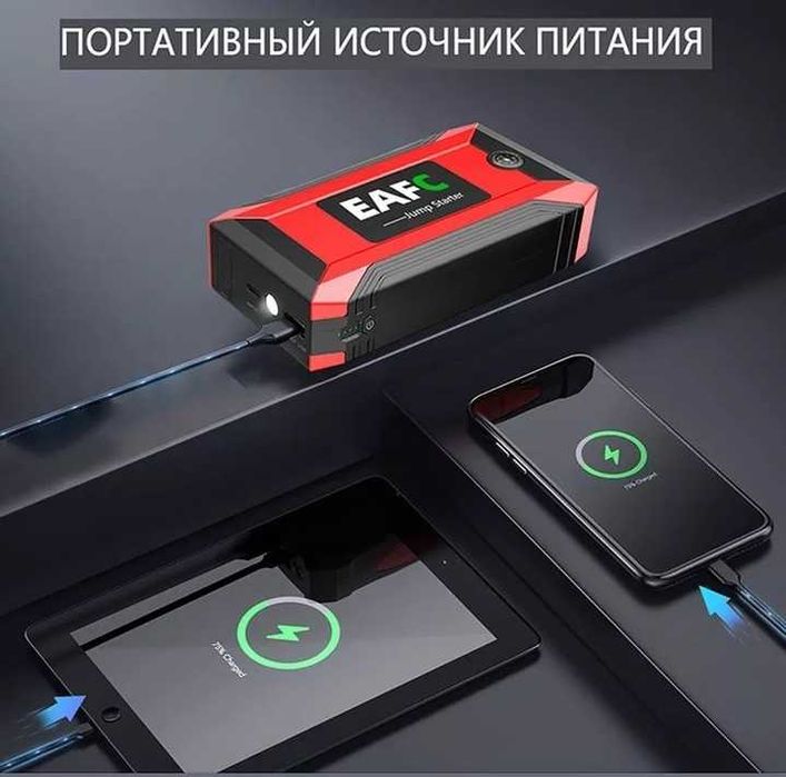 Пуско-зарядное устройство EAFC Jump Starter Power Bank 16000 mAh,1200A
