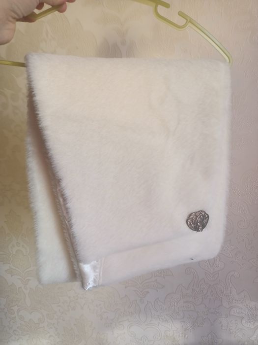 Болеро айвори слоновая кость молочная мех свадебная накидка, палантин