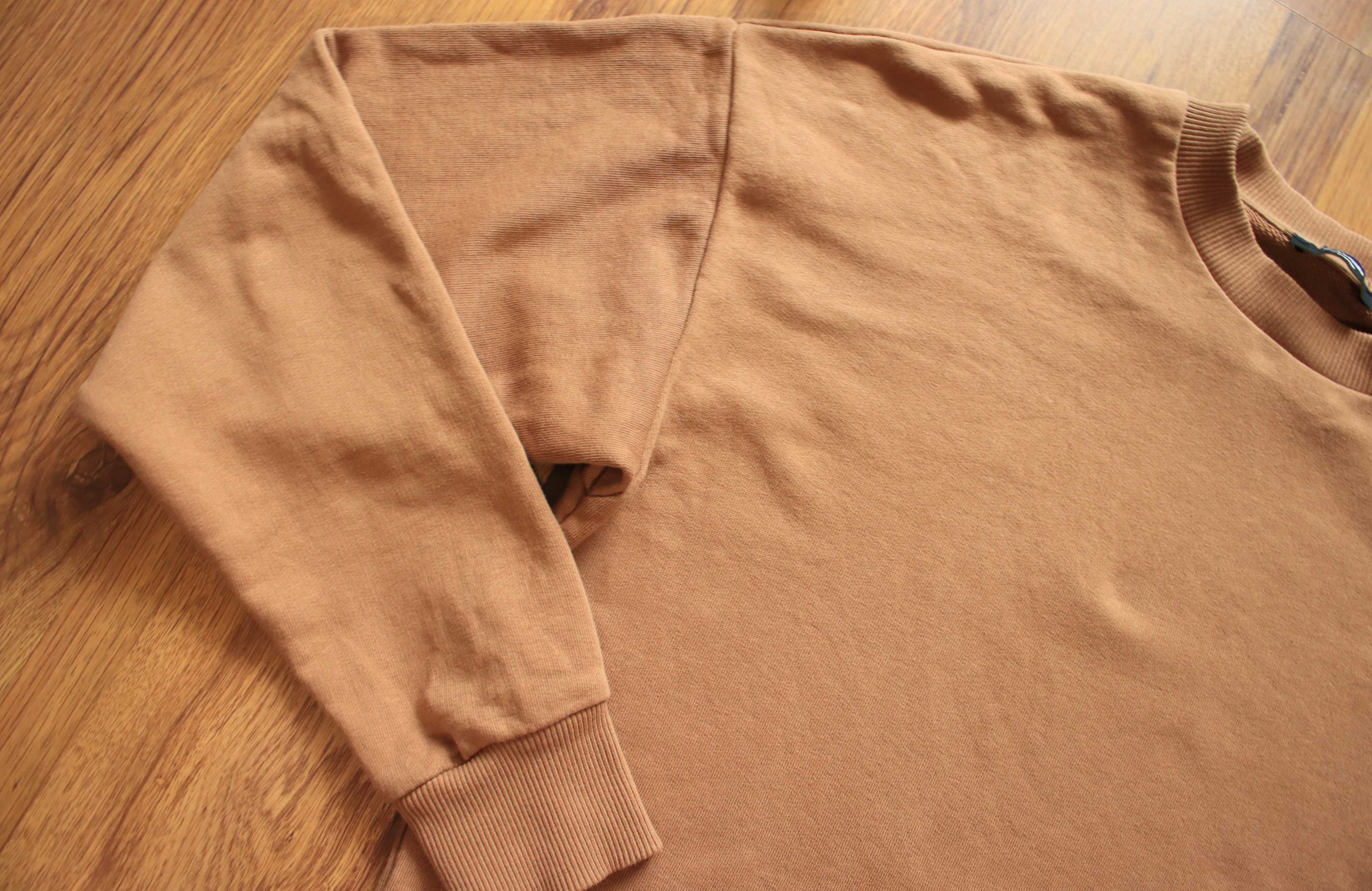 Bluza Jack and Jones r. S beżowa męska dł rękaw bez kaptura bawełniana