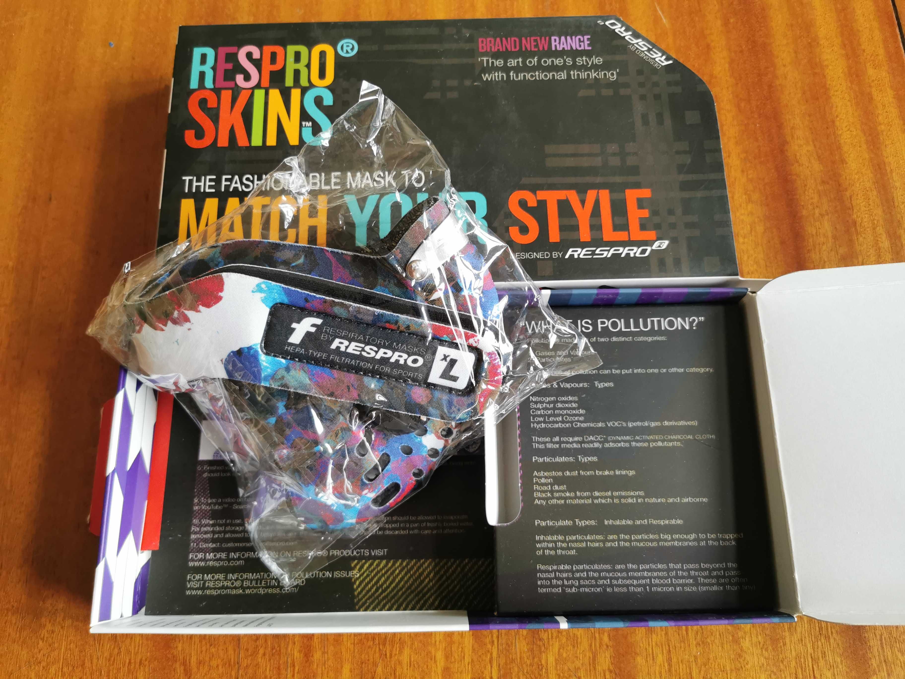 Maska przeciwsmogowa Respro Skin Petal  Multi rom. XL filtr HEPA+DACC