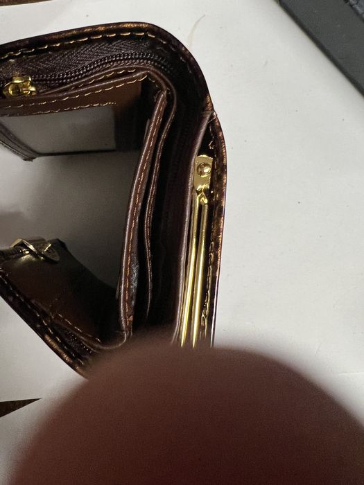 Portfel skórzany 10.5 cm/ 8 cm