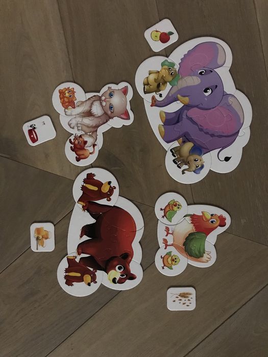 Puzzle zwierzatka jak nowe