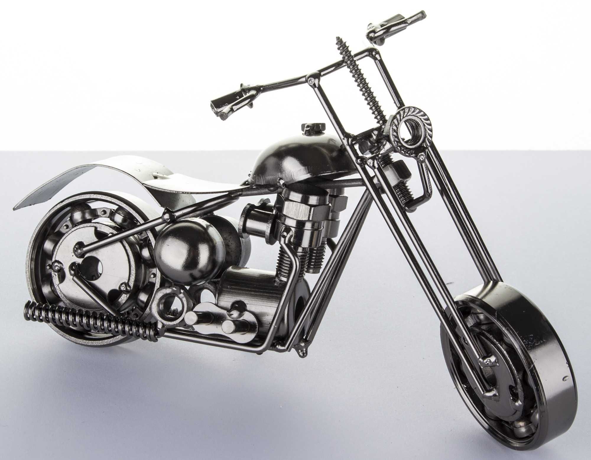 Motocykl motor metalowy 20 cm dekoracja