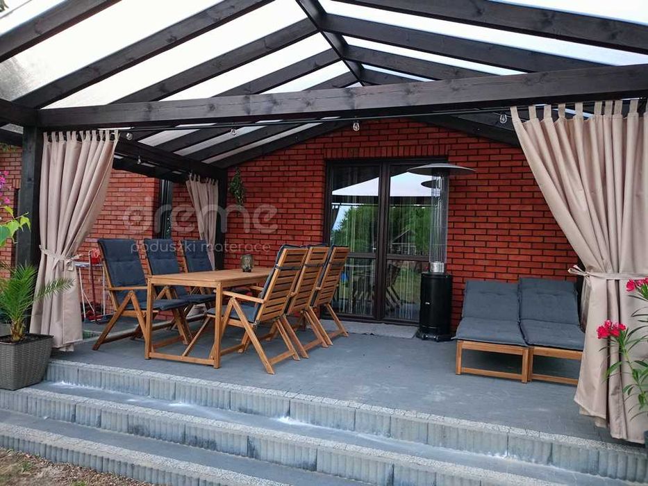 Zasłony ogrodowe na wymiar wodoodporne szelki tunel taras zasłona