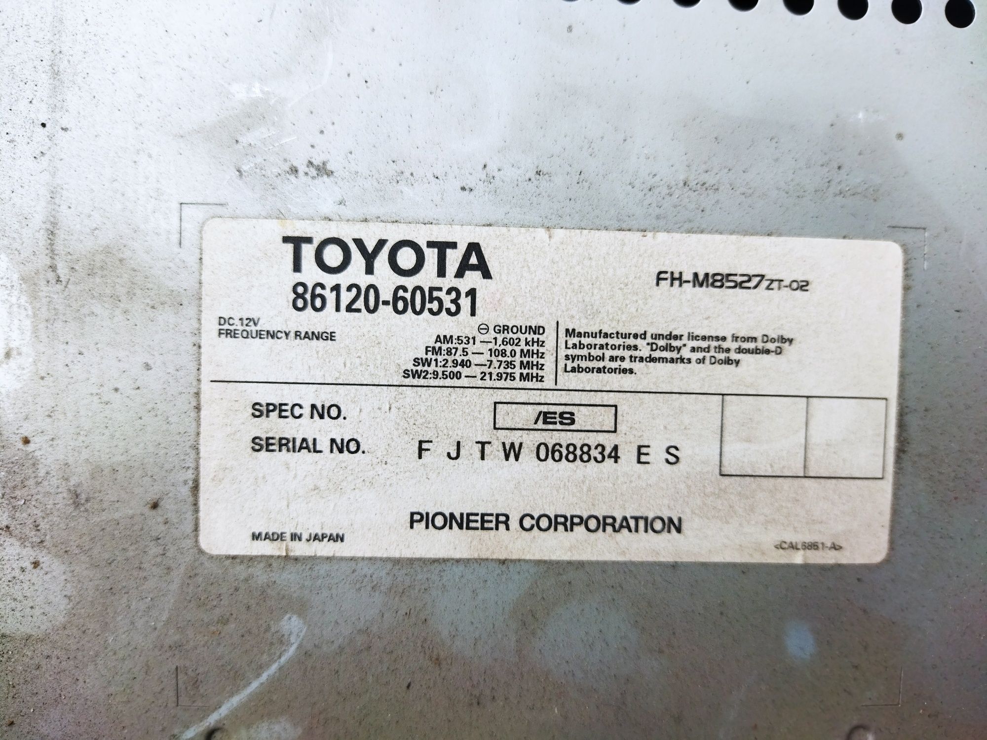Магнитола Toyota Prado 120