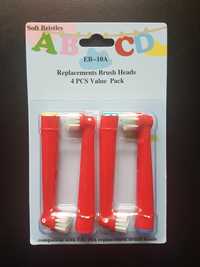 Końcówki do szczoteczki elektrycznej Braun Oral-B dla dzieci.