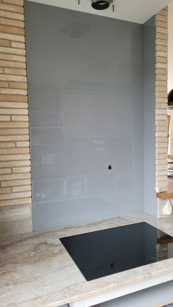 Szkło hartowane z nadrukiem, panel szklany, lacobel, szkło do kuchni