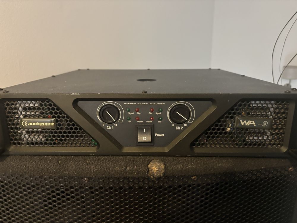 Amplificador WA-9 + Coluna passiva dupla 15”