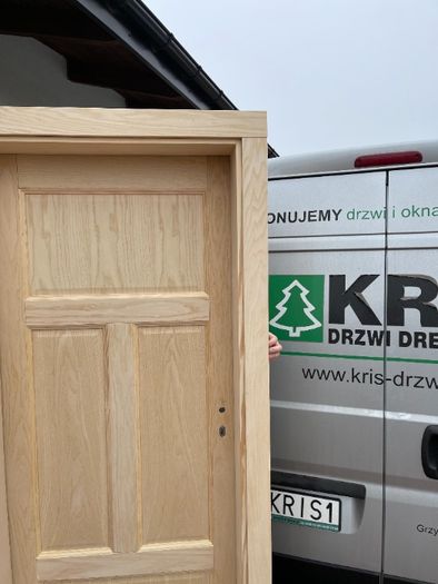 Drzwi wewnętrzne drewniane jesionowe z oscieżnicą regulowaną CAŁY KRAJ