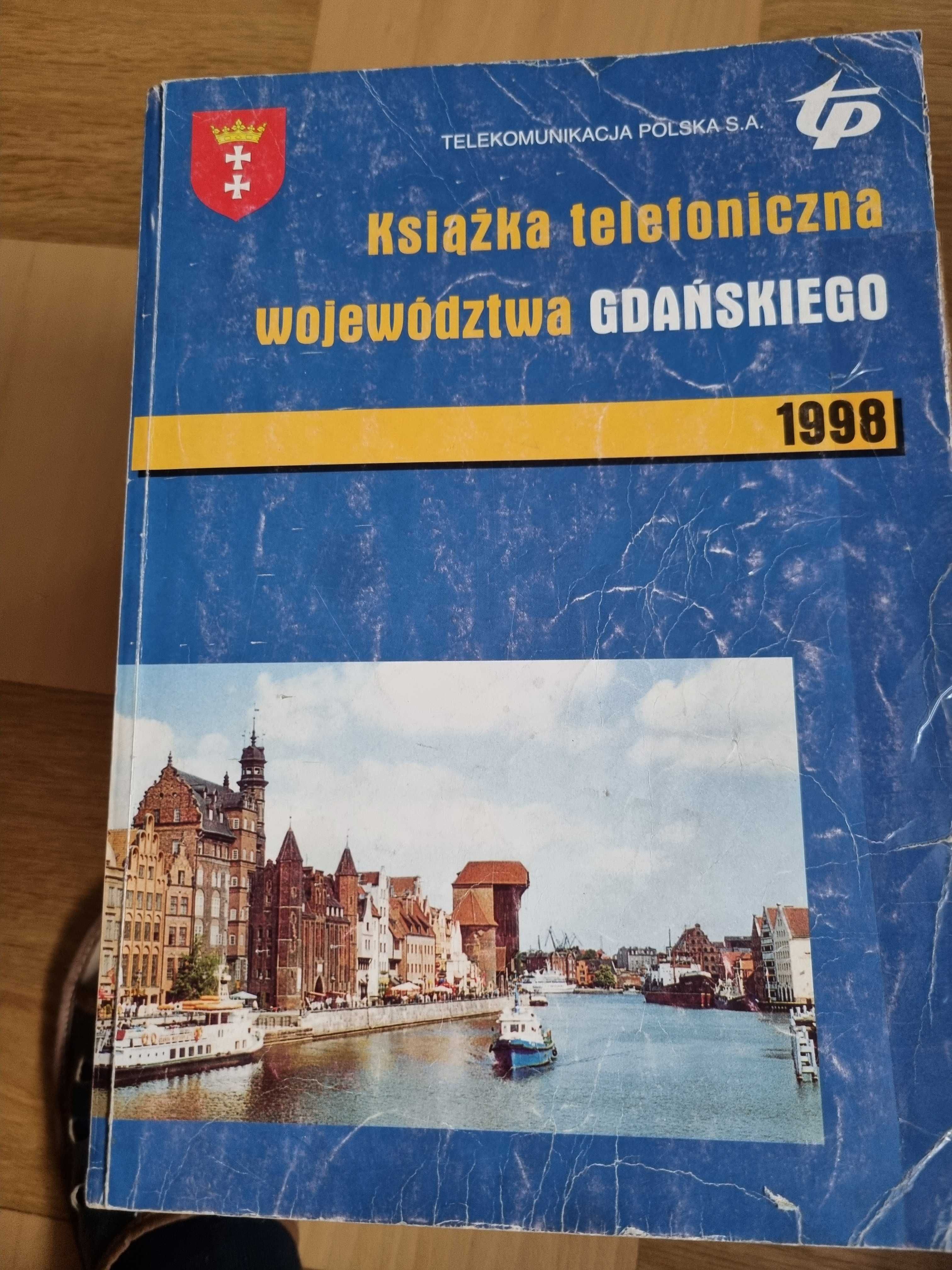 Książka telefoniczna woj gdańskie 1998r.