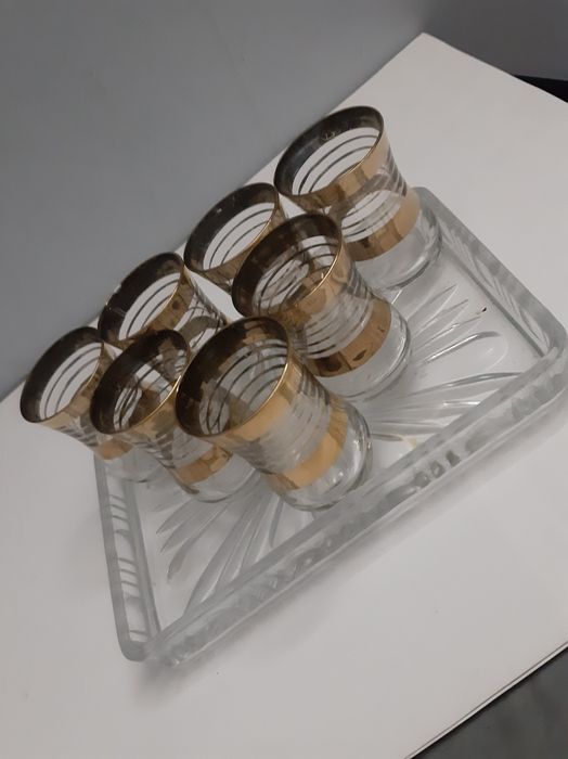 Kieliszki - Zestaw Vintage Bohemia Crystal: ( 7szt )