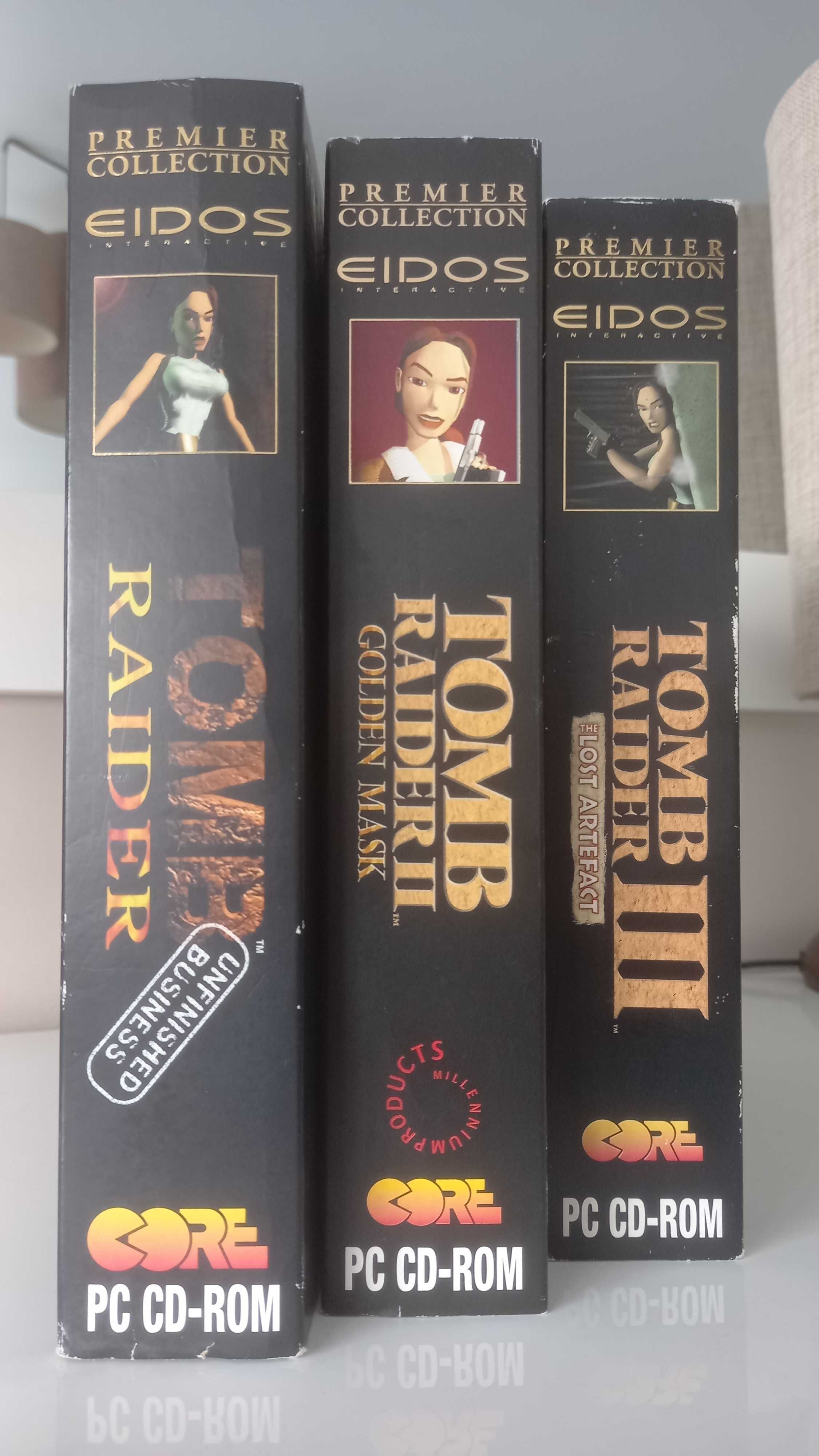 Tomb Raider 1, 2, 3 expansões PC Big Box (UK)