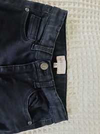 Spodnie czarne jeans dla dzieci 128