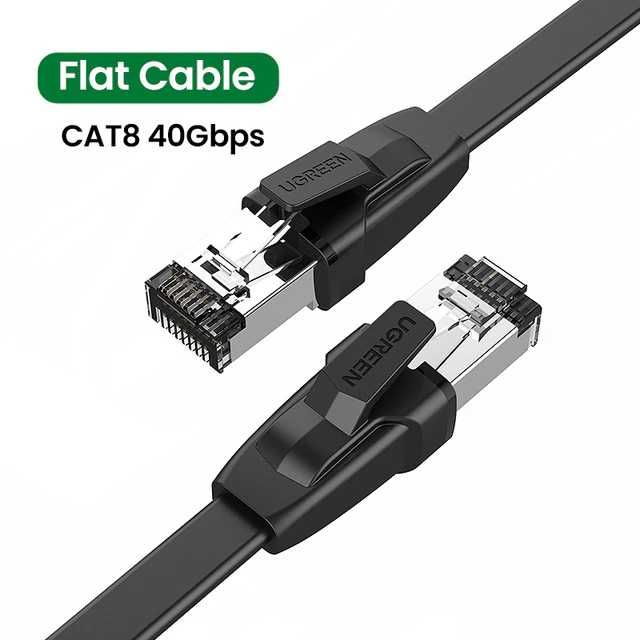 Ugreen Ethernet LAN кабель патч-корд Cat 6/7/8 (1/10/40 Гбит/с)