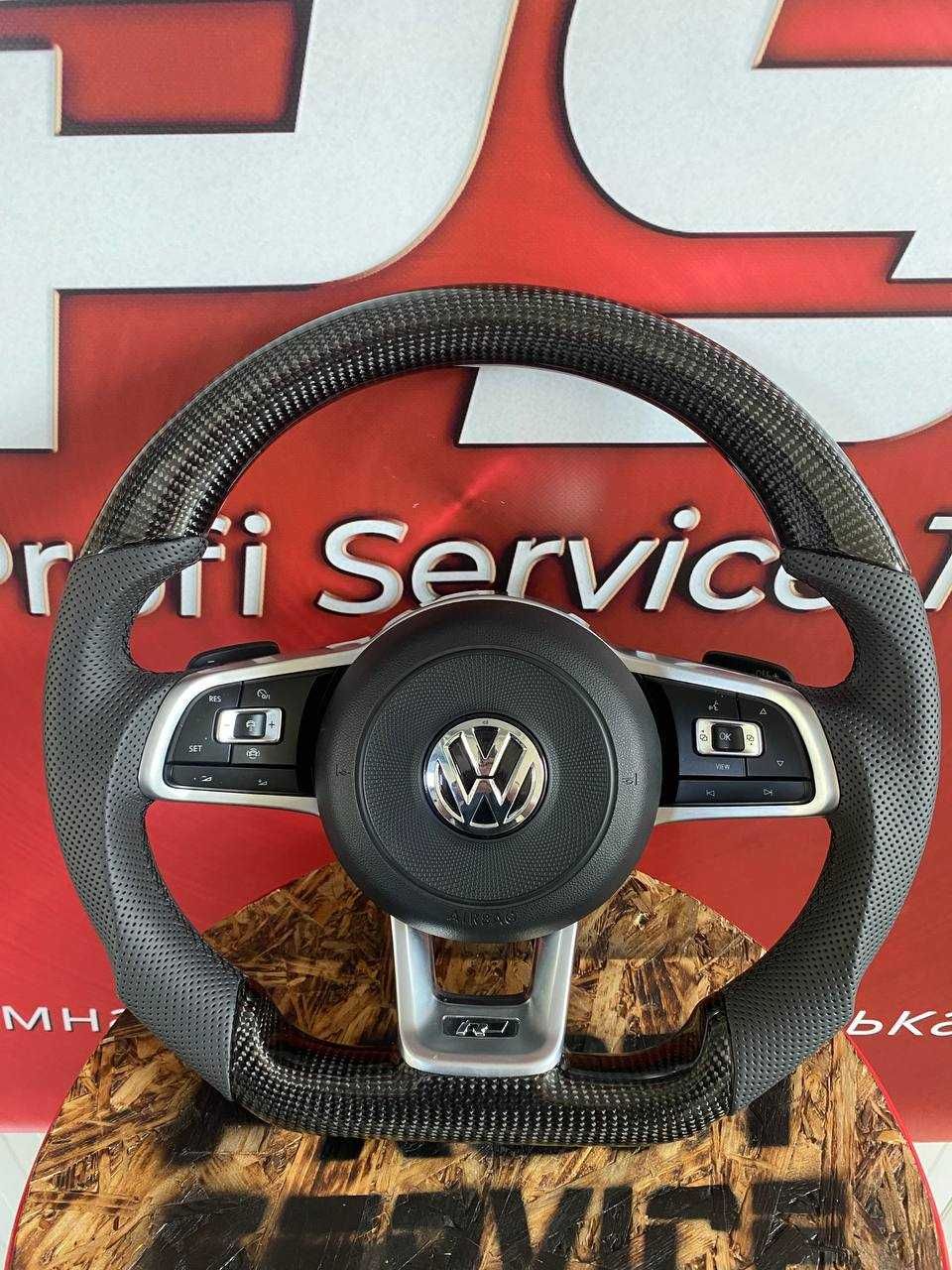 Спортивне Кермо Volkswagen Golf GTI MK7 Карбон Руль Гольф 7 Кермо ГТІ