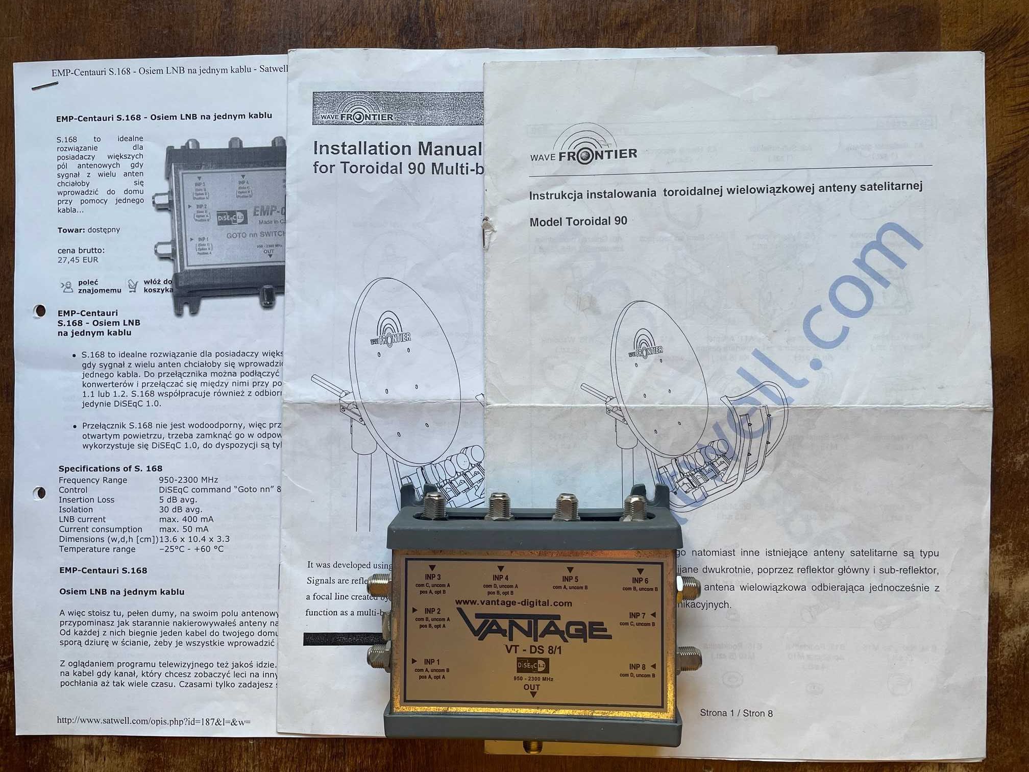 Antena satelitarna toroidalna WAVEFRONTIER T90  (Maximum T-90)