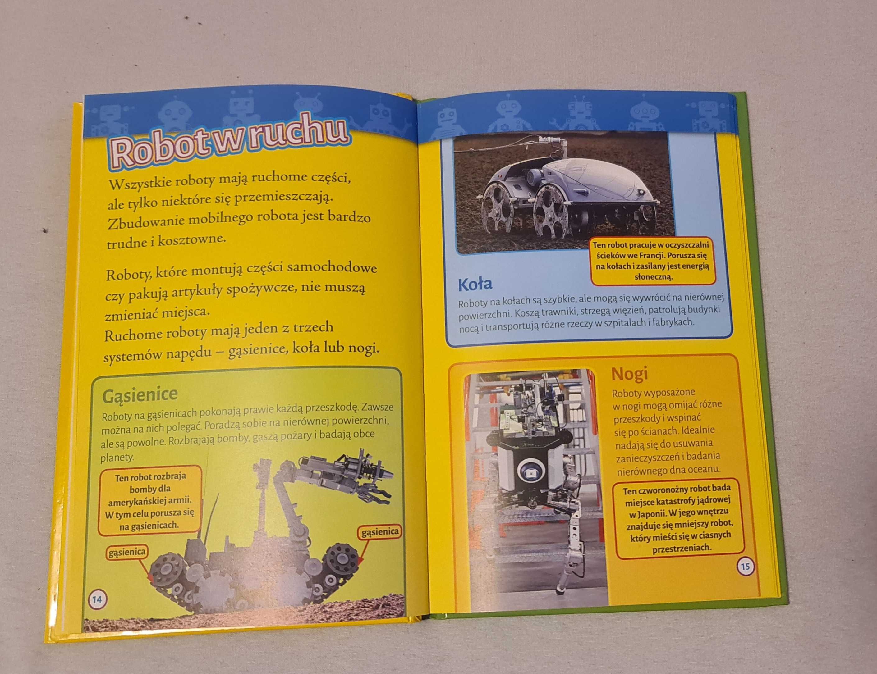 Roboty książka dla dzieci o robotach National Geographic kids