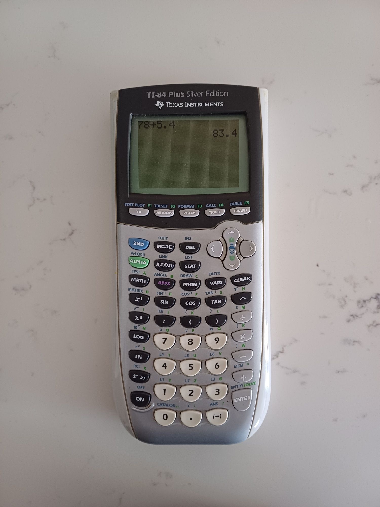 Calculadora Gráfica  Texas Instrumentos TI-84 Plus Silver Edition