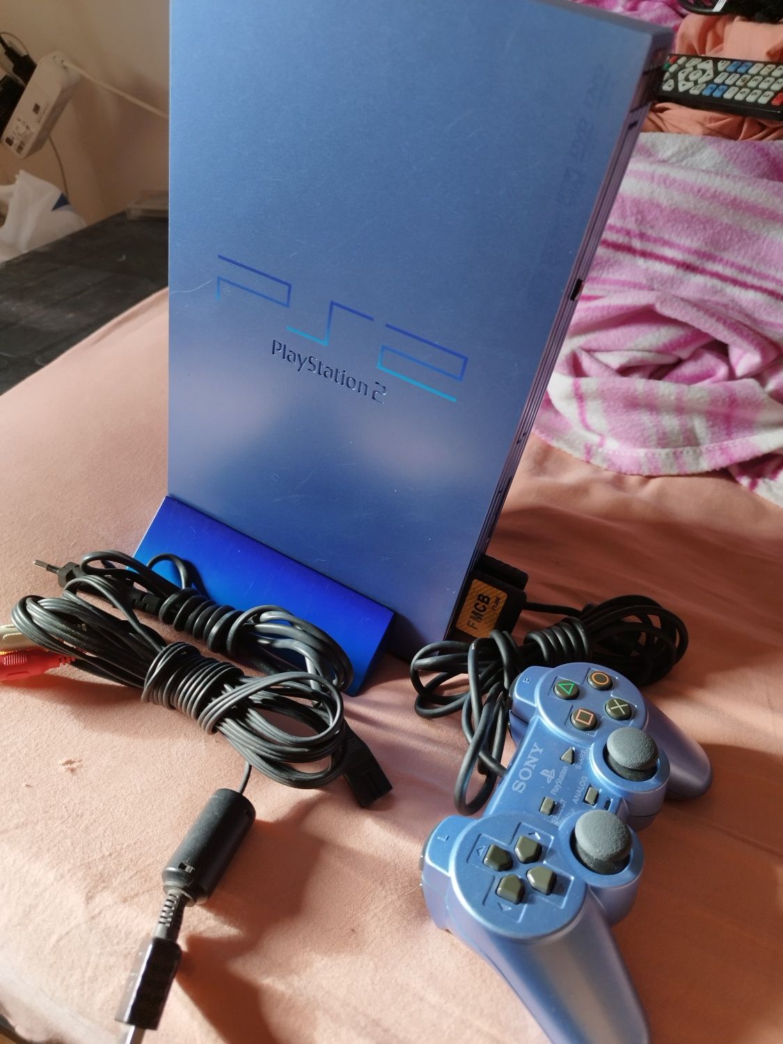 Playstation 2 edición  aqua blue