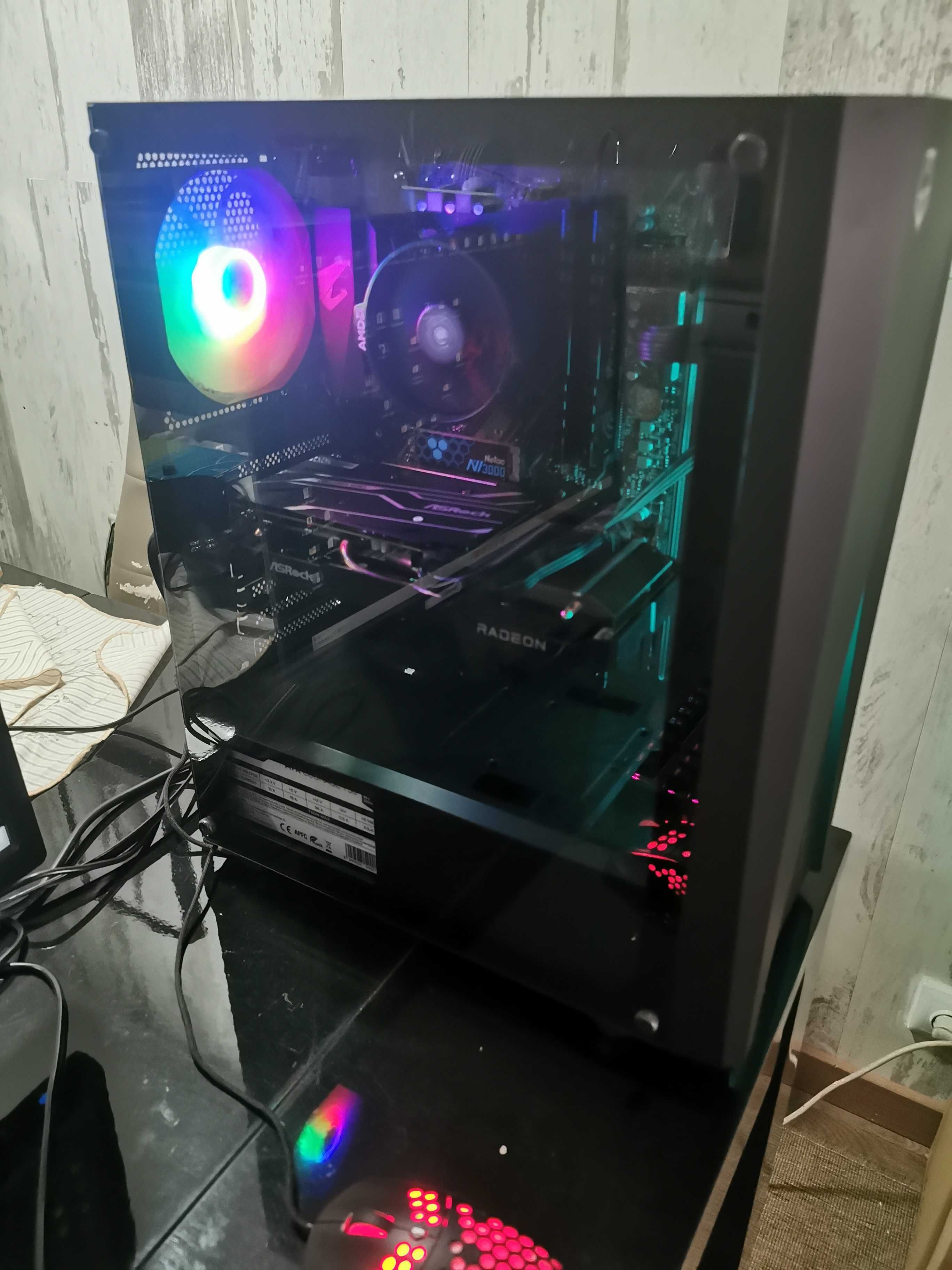 PC Gamer completo Ryzen 5 32GB ram RX6600 8GB Monitor 24" IPS