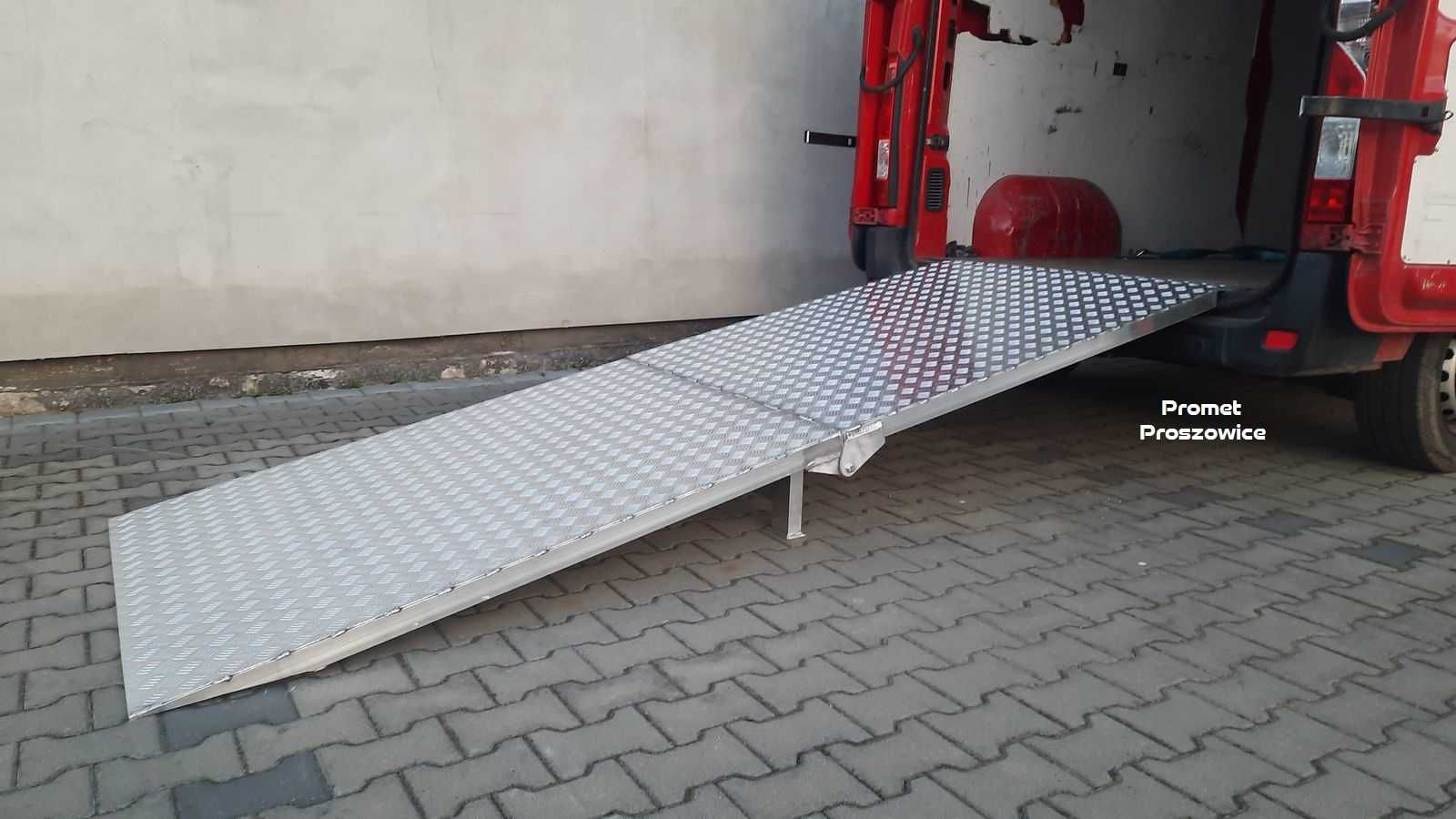 Rampa Aluminiowa składana 300x120cm do 1T. - Podjazd Najazd Platforma