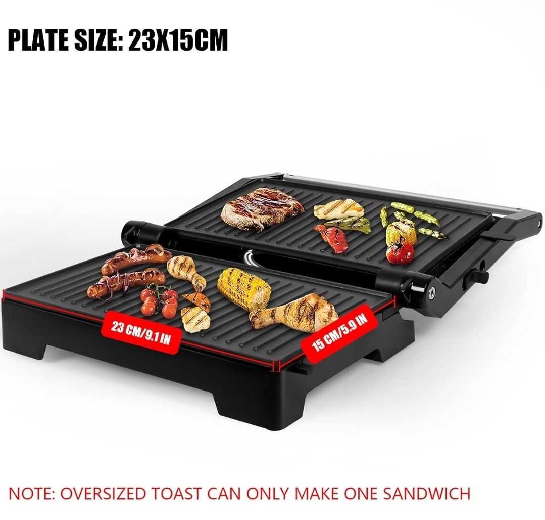 Opiekacz do kanapek panini grill 1000W Gotoll GLHS152D