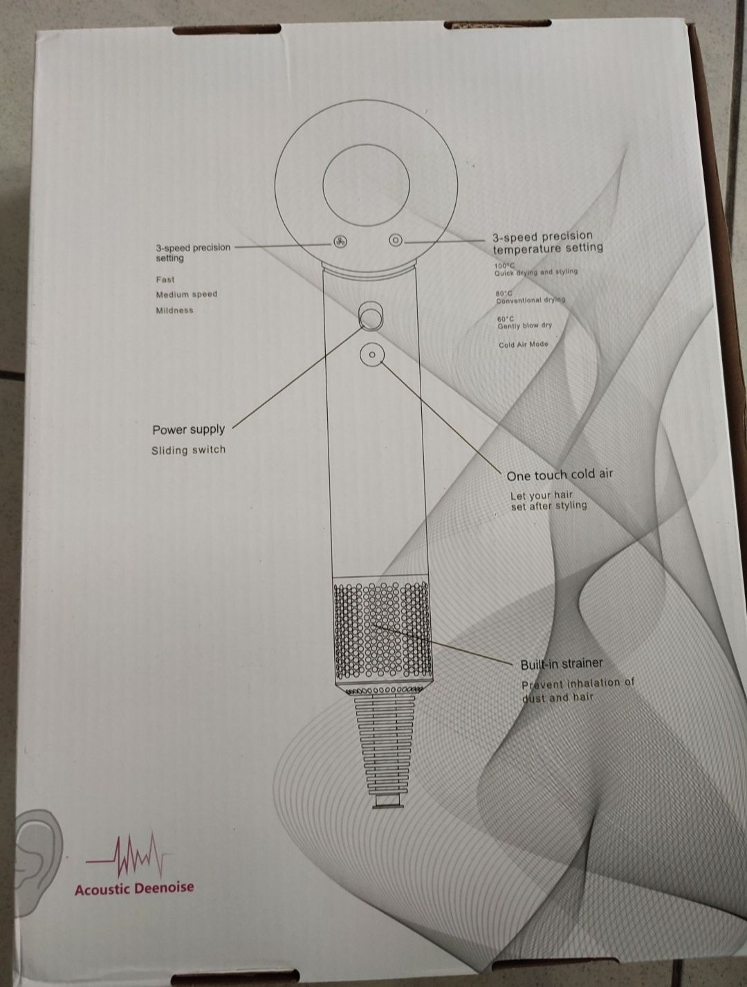 Suszarka do włosów ala Dyson 7 końcówek NOWA