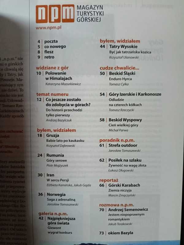 6 numerów magazynu "npm"
