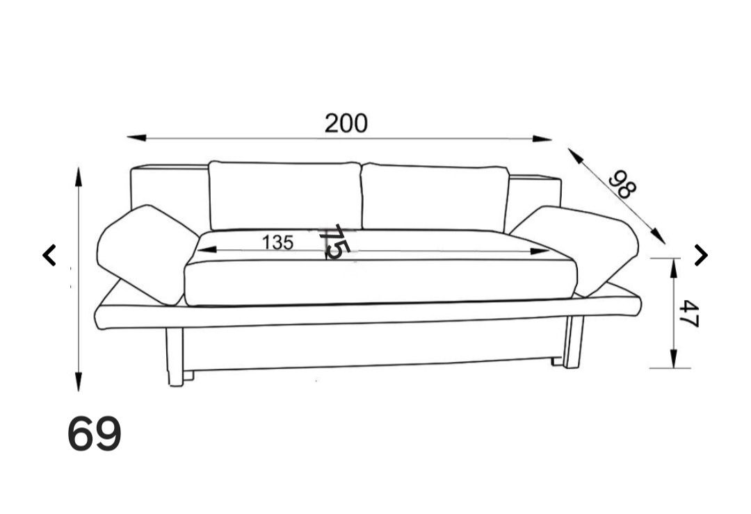 Sofa Magrina Bodzio