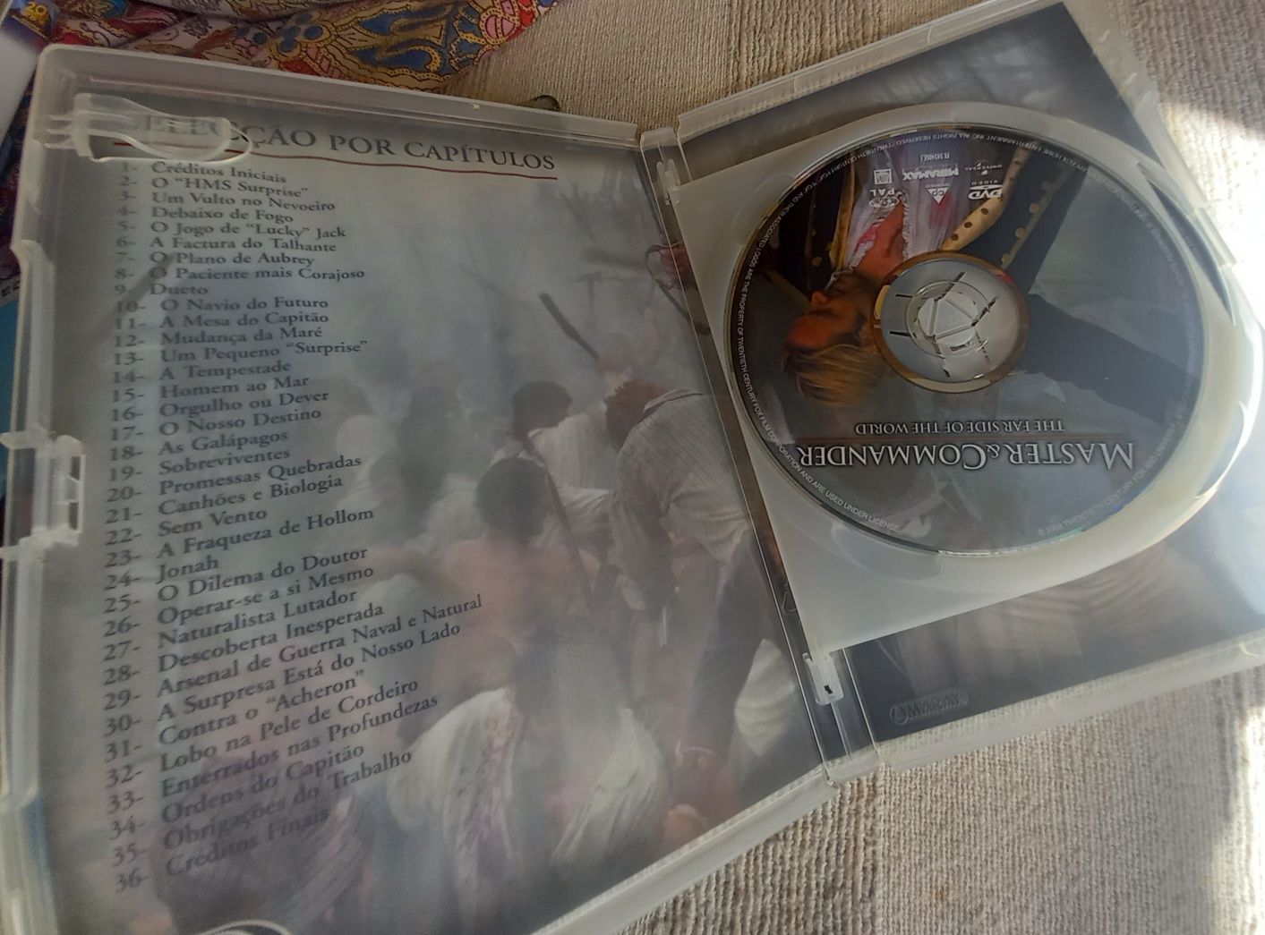 Dvd duplo filme Master and Commander Russel Crow