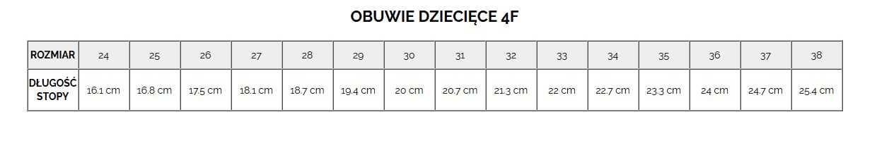 Buty Juniorskie Zimowe 4F DCX-22 (FWINM007 25) - 35 wysyłka 24h