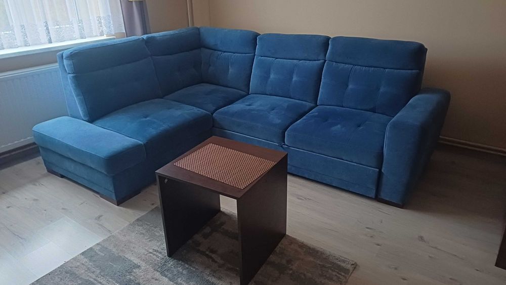 Narożnik w kolorze niebieskim