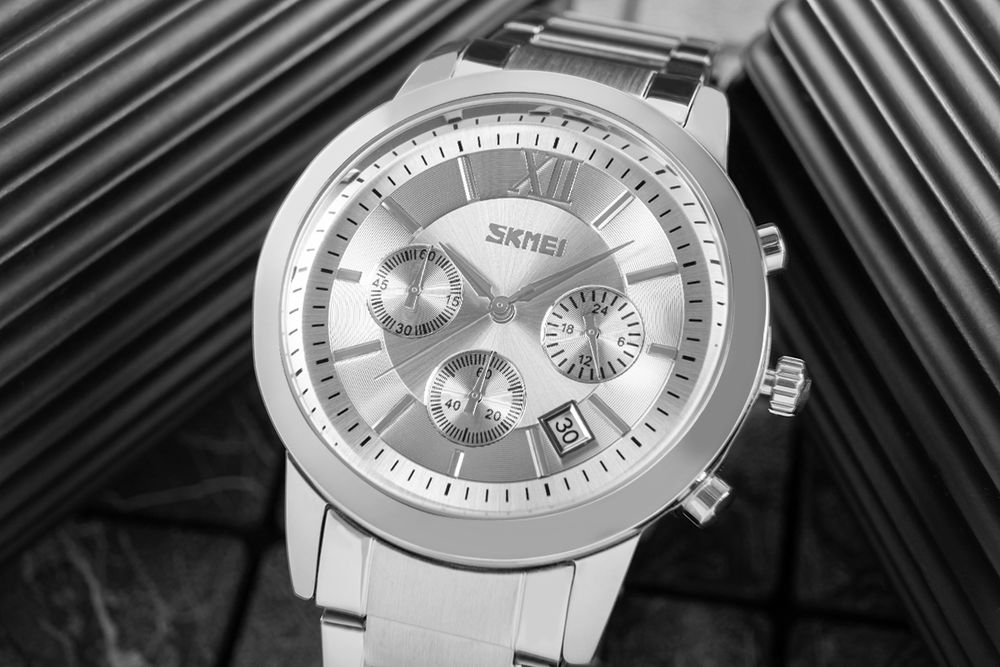zegarek męski skmei 9097si + box