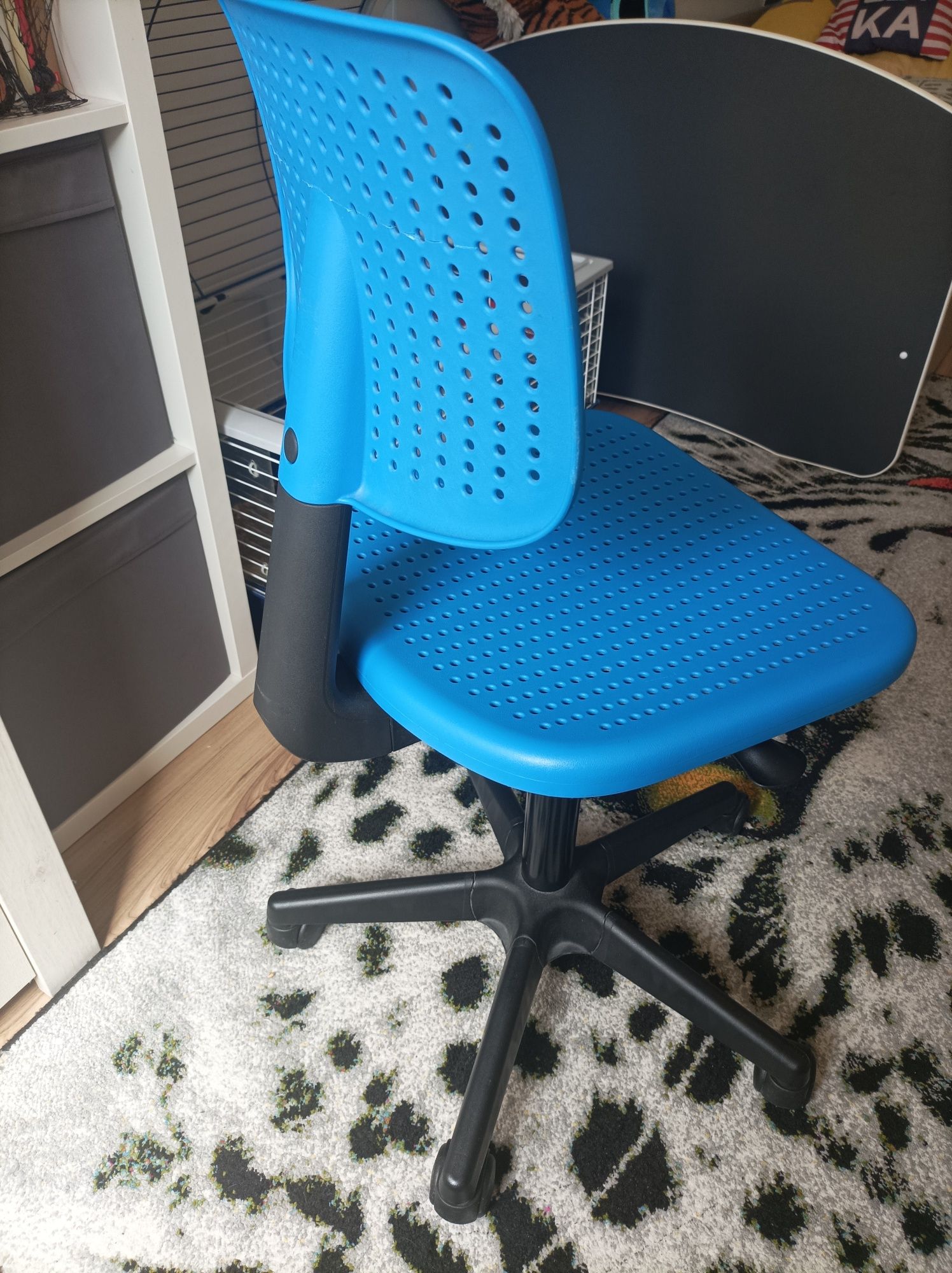 Krzesło obrotowe do biurka Niebieskie IKEA