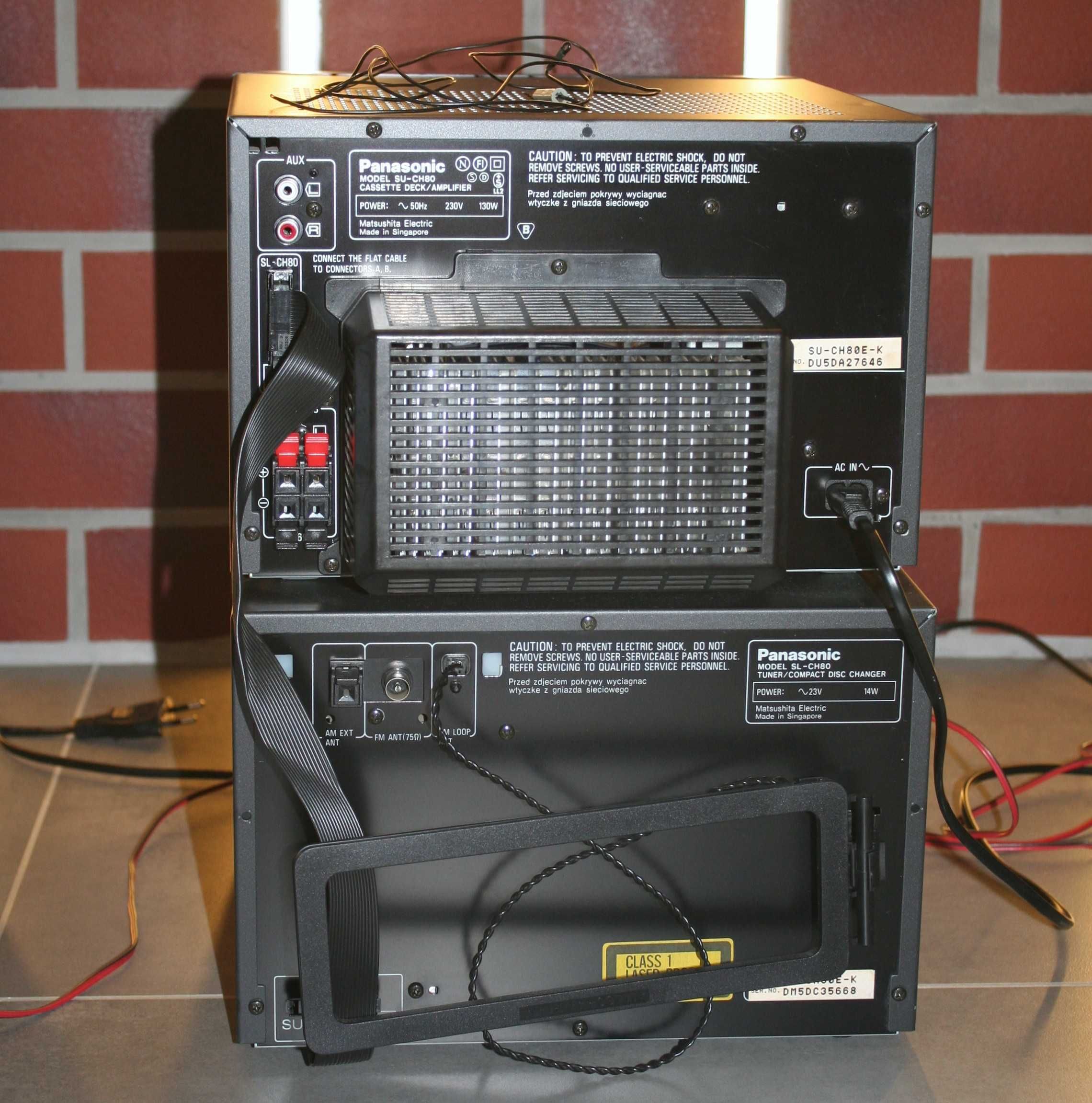 Wieża stereo Panasonic SU-CH80 + SL-CH80 z głośnikami