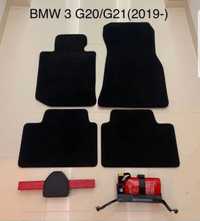 Коврики нові BMW 3 G20 G21 M3 G80 4 G26 G22 G23 i4 G14 G15 F32 Килимки