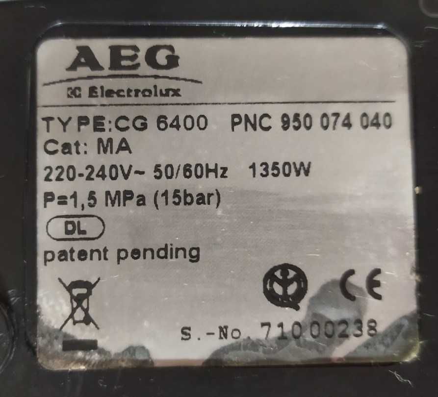 Кофемашина AEG Caffe Grande CG6400