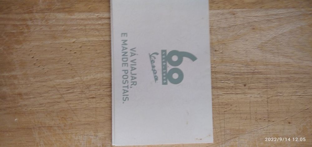 Vespa - postais comemorativos