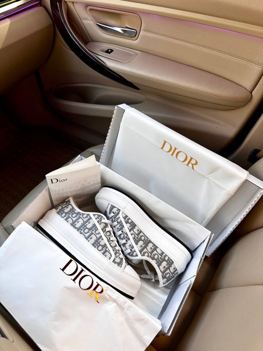 Sneakersy Dior b23 platform grey