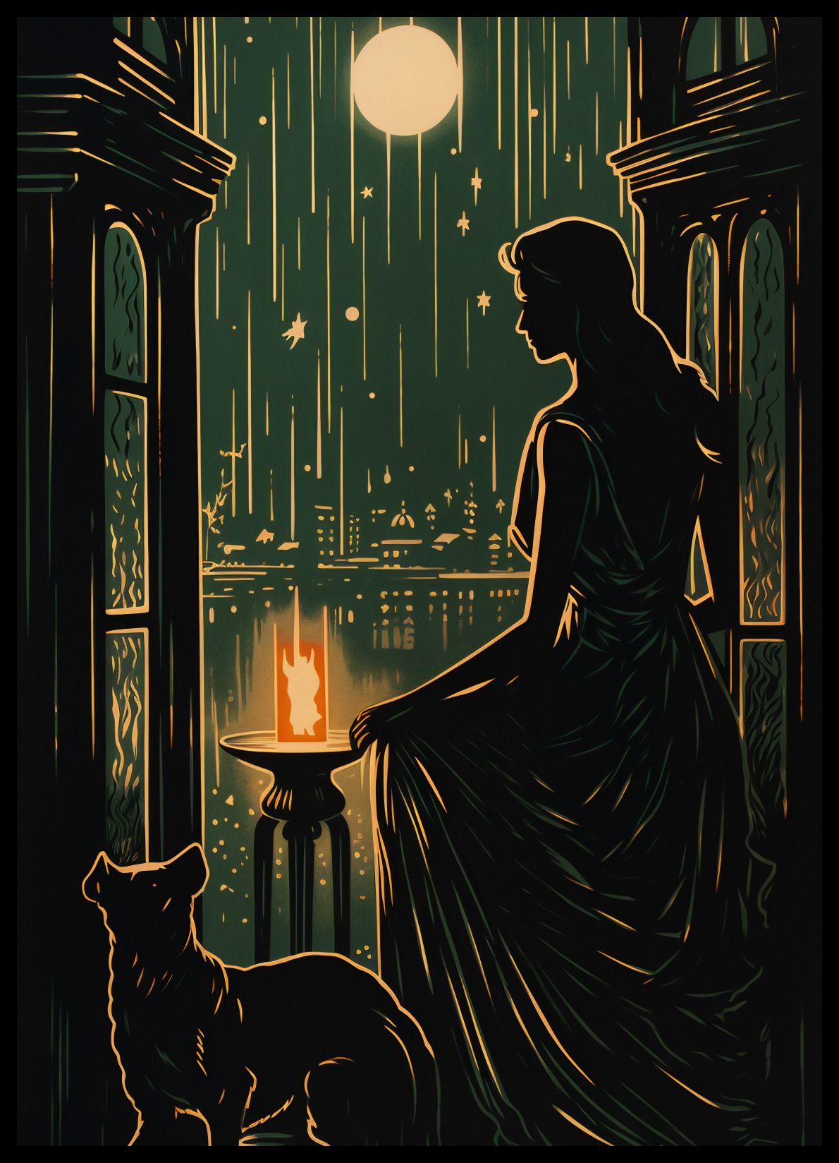 Plakat 50x70cm Nocne Szeptanie