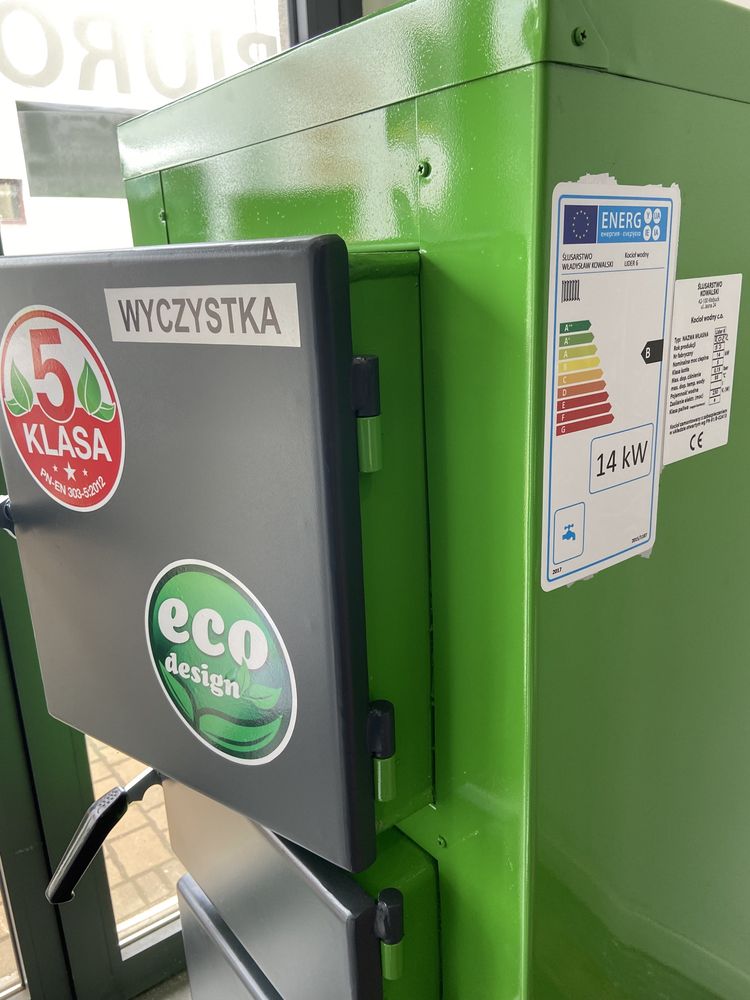 Kocioł Kotły 5 KLASA + ECODESIGN 14 KW z podajnikiem 100-140m2