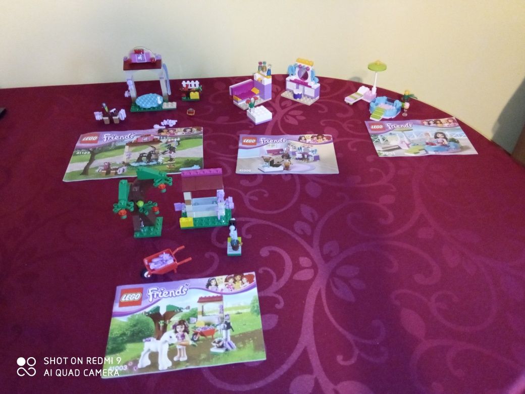 LEGO Friends zestawy 41003, 41009, 3931, 41123 - stan bardzo dobry