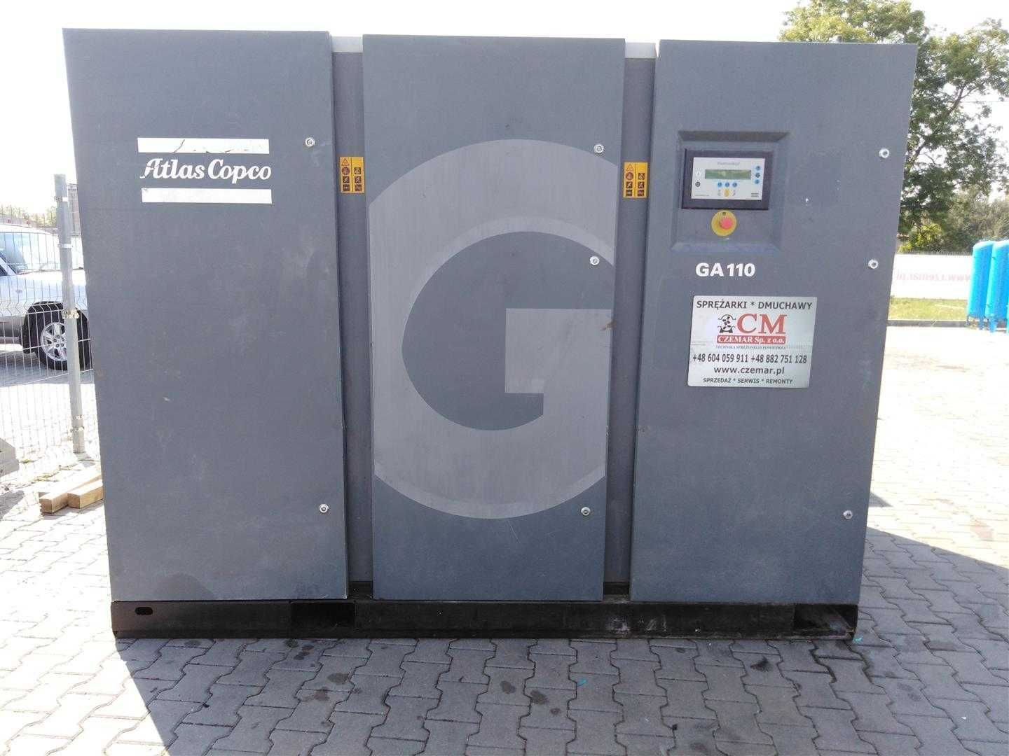 Sprężarka śrubowa kompresor ATLAS COPCO GA110 121kW 84m³ S008673