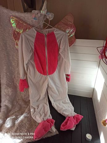 Велюровий карнавальний костюм комбінезон єдинорога пегаса 7-8 років