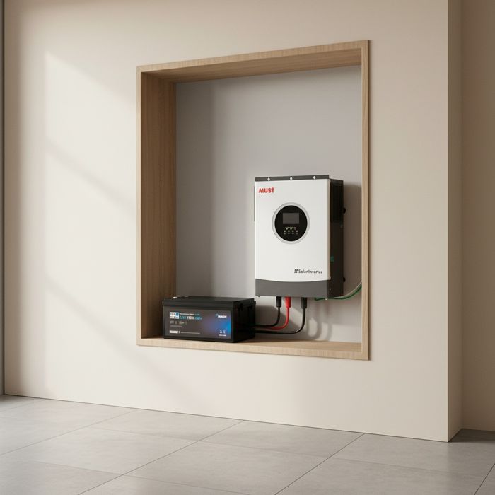 Комплект для квартири від вимкнень світла | MUST PV18 + LiFePO4 Merlio